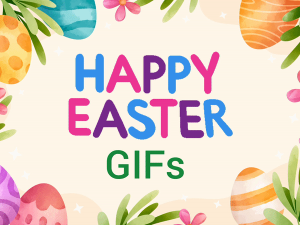 Animated Happy Easter 2024 GIF Images