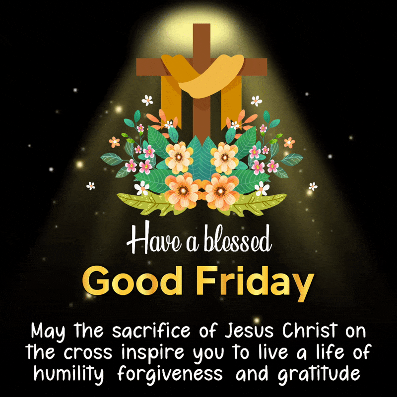 Animated Blessed Good Friday 2023 Images, Have a blessed Good Friday GIF Image