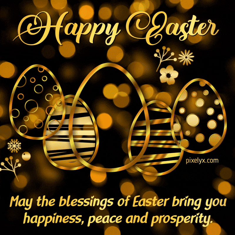 10 Animated Happy Easter 2024 GIF Images for Social Media Sharing