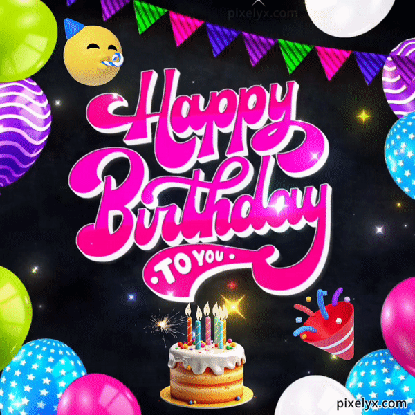 Happy Birthday Colorful Gif Animation Gallery