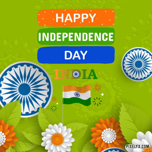 Animated Happy Independence Day India GIF
