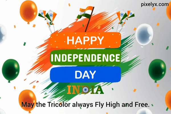 India Animated Happy Independence Day Images